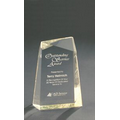 Facet Acrylic Wedge Gold Reflective Award - 5"x7"